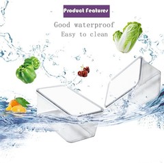 Stackable Clear Storage Containers – 4 Pack for Efficient Kitchen Organization