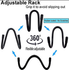 Universal over the Seat Hard Hat Rack,Hard Hat Holder Back Seat Hanger Headrest