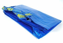 IKEA 10 X LARGE BLUE BAGS Shopping Bag Laundry Storage Travel Tote FRAKTA