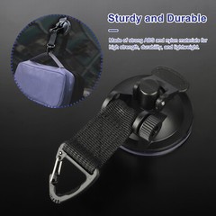 4Pcs Heavy Duty Suction Cup Tie Downs,Car Awning Camping w/Hooks Lock Holder Set