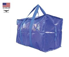 Extra Large 24-Gallon Heavy-Duty Moving & Storage Bag w/ Zipper Close & Handles