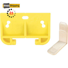 Prime-Line Products R 7154 Drawer Guide Metal 3/32 in. x 1-9/32 in., Yellow