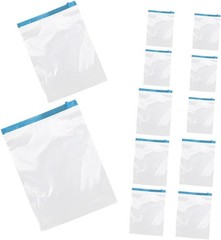 12pcs Hand Roll up Vacuum Storage Bags Pa+pe 7-layer Compression Bags for Tra…