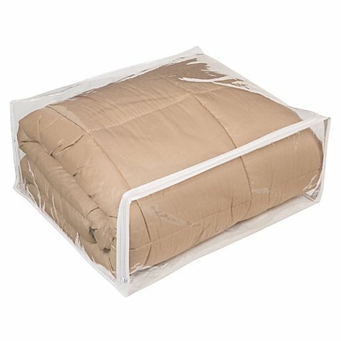 5-Pack Clear Vinyl Zippered Comforter Bedding Toy Art Storage Bags 24x20x11 Inch