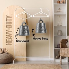 Ultra Heavy Duty White Plastic Coat & Suit Hangers Strong Durable 10 Size