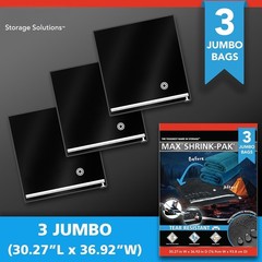 Vacuum Storage Bags Jumbo Space Saver Compression Bags 3 Pack