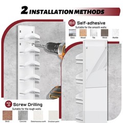 Hat Organizer Hold up to 20 Hats, 2 Pack Hat Rack for Wall with Strong Adhesi…