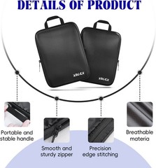 6-Piece Travel Compression Packing Cubes Set Luggage Organizer Bags for Carry-On