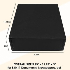 Golden State Art, Acid-Free Archival 8.5×11 Inches Metal Edge Drop Front Museum