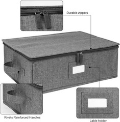 China Storage Containers Hard Shell 2 Pack, Platter Storage Case 17″ x 13″ x …