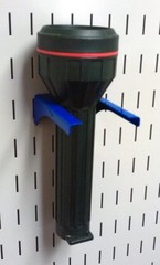 2in Slotted Metal Pegboard Hook, Heavy Duty, Rust 1 Count (Pack of 1) Blue
