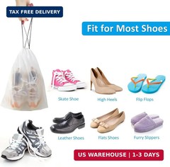 COIDEA, Waterproof Travel Drawstring Shoe Bags for Packing, Storage, Travel Esse