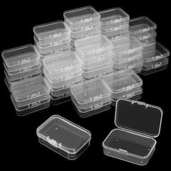 5Pcs/10Pcs PP Storage Box Mini Transparent Plastic Case Container Square Rectang