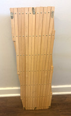 VTG X Large 84 Pegs Wood Accordion Wall Peg Rack Hanging Display Mugs Hats Herbs