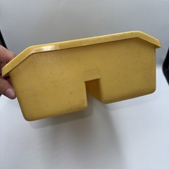 VTG Rubbermaid Yellow Divided Caddy Retro Kitchen Gardening Tool Cleaning 3153