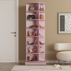 7 Tier Rotating Shoe Rack Tower 360° Spinning Shoe Display Carousel