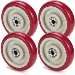 5 Inches Casters Wheels Medium Duty 4 Packs Bearing 500LBS for Platform Truck…