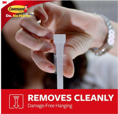 3 Pks 3M Command 8 Medium Designer Hooks & 12 Adhesive Strips Per Pack Max 3 lb