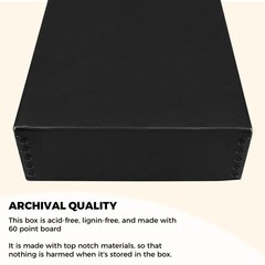Golden State Art, Acid-Free Archival 8.5×11 Inches Metal Edge Drop Front Museum