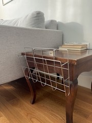 Chrome Wire Magazine Rack
