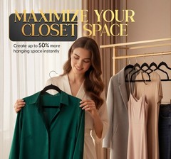 Beddora Velvet Hangers Heavy Duty Non-Slip Space Saving Closet