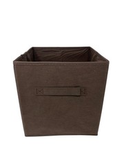 Brown 10″ 6 pcs Fabric Storage Bins Box Organizer Cube Basket Container