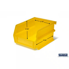 17 In. H X 16.5 In. W X 5.375 In. D Yellow Plastic 24-Cube Organizer