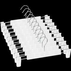 60 80 Pack Pants Hangers with Adjustable Non-Slip Clips Anti-Rust Hanging Hook