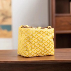 16cm Vintage Chinese Yun Brocade Tea Set Storage Bag Thickened Shockproof Pouch