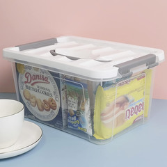 6-Pack 5.5 Quart Plastic Latching Storage Bins – Durable Organizing Solution