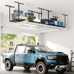 Adjustable 3×6 Garage Storage Rack 450lbs Capacity – Ceiling Mounted Organizer