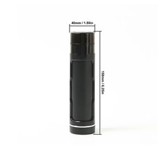 The Grind & Cone Combo: 2-in-1 Herb Grinder and Pre-Rolled Cone Carrier Black