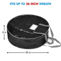 Wreath Storage Bag By 36″ – Garland Holiday Container Tear Resistant Material…