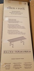 Allen + Roth Ventilated Shelf Kit 16″ x 48″ (Antique gray) 100% Solid Wood