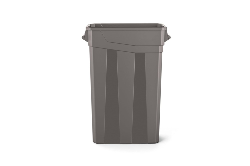 23-Gallon Narrow Trash Can with Handles – Durable Garbage Can, Gray, Made in …