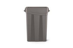 23-Gallon Narrow Trash Can with Handles – Durable Garbage Can, Gray, Made in …
