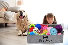 Geyecete Foldable Fabric Trapezoid – For Dog Toys Gray