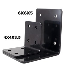 Heavy Duty Alloy Steel Corner Beam Brackets 6x6x5 Inch Mantel Support 2 PCS