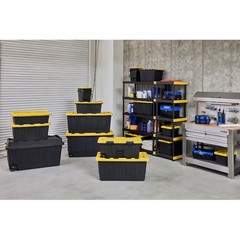 Commander X-large 50 -Gallons ( 200 -Quarts ) Black and Yellow Heavy Duty Stack