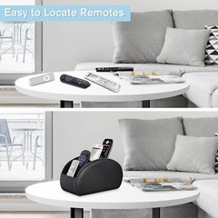 Fintie Remote Control Holder, Vegan Leather TV Remote Caddy Desktop Organizer 5