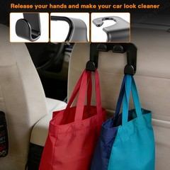 Headrest Hooks for Car Interior Storage 2 Pack Universal Fit for Long Term Use