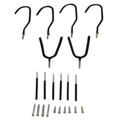 Home & Garage Hook Assortment Tool Hanger Galvanized Steel Bracket Hooks Carrier