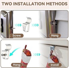 Siding Hooks for Hanging Outdoor, 20-Pack Vinyl Siding Hooks Set, Weatherproo…