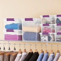 Sterilite 27 Quart ClearView Clear Plastic Stacking Storage Container (6 Pack)