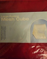The Container Store Large Folding Mesh Cube, New In Package, One Piece
