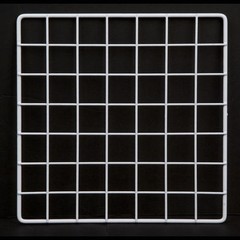 Set 10 Mini 14 x 14″ White Wire Grid Storage Cube Closet Garage Organizer Panels