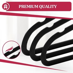30/50 Pack Velvet Cloth Hangers Premium Lightweight Space Sever Non Slip Hanger