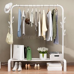Heavy Duty Metal Clothes Rail Storage Display Stand Rack Garment Shelf Hanging