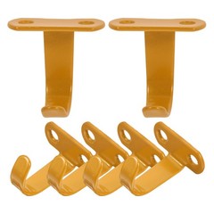 6Pcs Reliable Iron Ceiling Hooks with Screws for Drywall Wood and Concrete