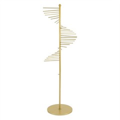 Gold Metal Handbag Purse Scarf Storage Stand 1.7m Height Scarf Display Stand